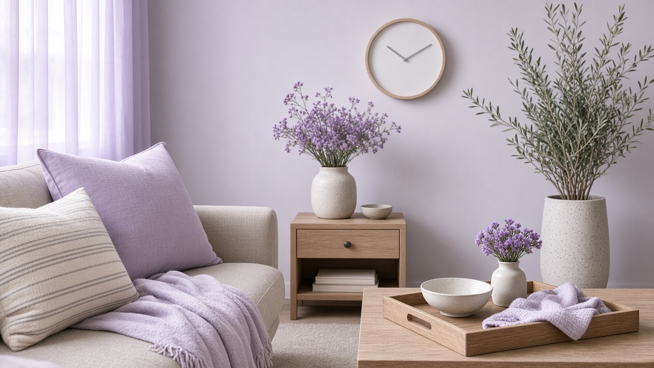 Calm home decor still life.